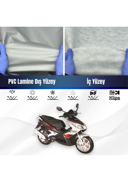 Ultra Shop Bisan Rival Su Geçirmez Motosiklet Branda 4 Mevsime Uygun Motor Brandası
