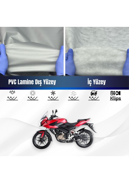 Ultra Shop Bajaj Pulsar As 200 Su Geçirmez Motosiklet Branda 4 Mevsime Uygun Motor Brandası