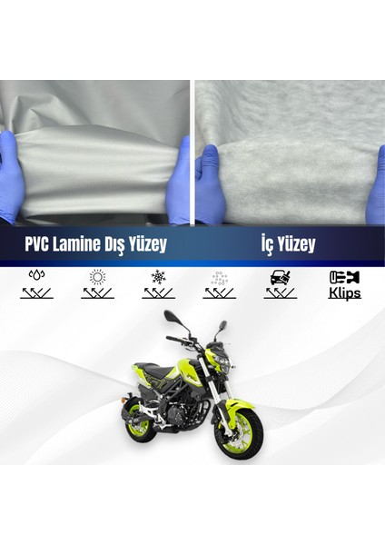 Ultra Shop Benelli Tnt 125 Su Geçirmez Motosiklet Branda 4 Mevsime Uygun Motor Brandası