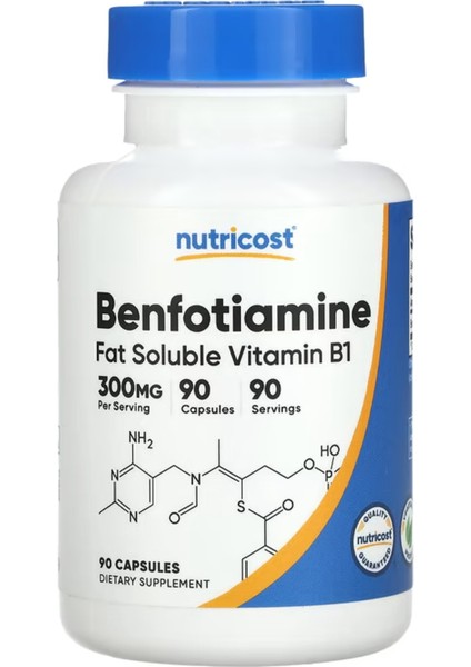 Benfotiamine 300 Mg 90 Capsules Usa Version