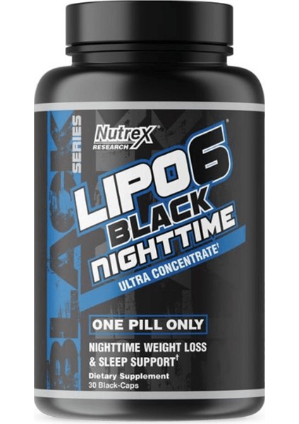 Lipo-6 Black Nighttime Ultra Concentrate 30 Capsules Usa Version