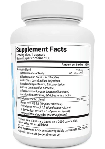 Dr Berg 60 Billion Probiotic - Probiotics For Men & Women - Pre And Probiotics For Digestive Health - 30 Vegetable Capsul fırsatları