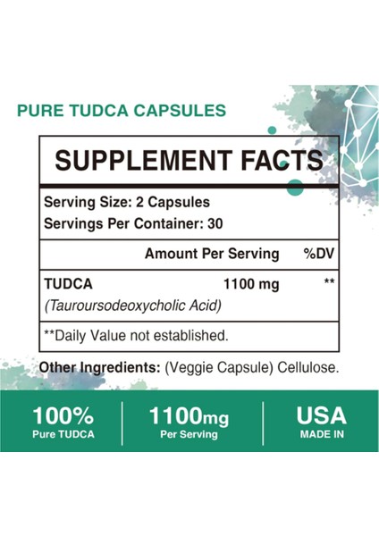 Tudca Liver Supplements 1100mg Ultra Strength Liver Cleanse Detox And Repair 60 Capsules indirimleri