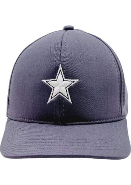 Çocuk 8-16 Yaş Arkadan Ayarlanabilir Yıldız Baskılı Pamuklu Şapka