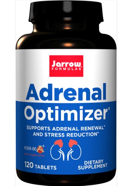 Jarrow Formulas Jarrow Formulas  Adrenal Optimizer (C-Vitamin+B-Vitamin+Ksm-66 +Dmae)120 Tablets  Usa Version