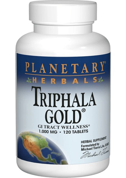 Triphala Gold Gı Tract Wellness 1000mg 120 Tablet Usa Version