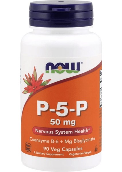 P-5-P 50 Mg With Coenzyme B-6 + Mg Bisglycinate 90 Veg Capsul I19