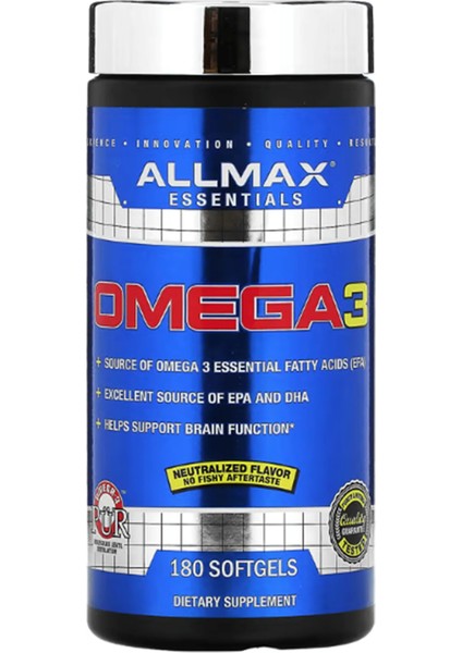 Allmax  Omega-3  180 Softgels Usa Version