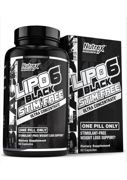 Lipo-6 Black Stim-Free Ultra Concentrate 60 Black-Capsul Usa Version