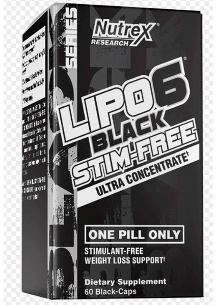 Lipo-6 Black Stim-Free Ultra Concentrate 60 Black-Capsul Usa Version