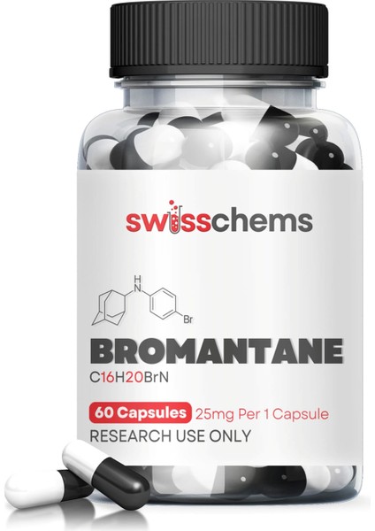 Bromantane 1500mg (25mg/ 60 Capsule) Usa Firma Ürünü