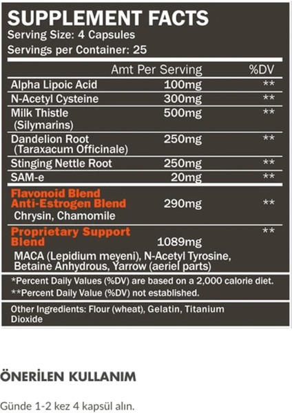 Restore Liver Health Geniş Kapsamlı 100 Capsul