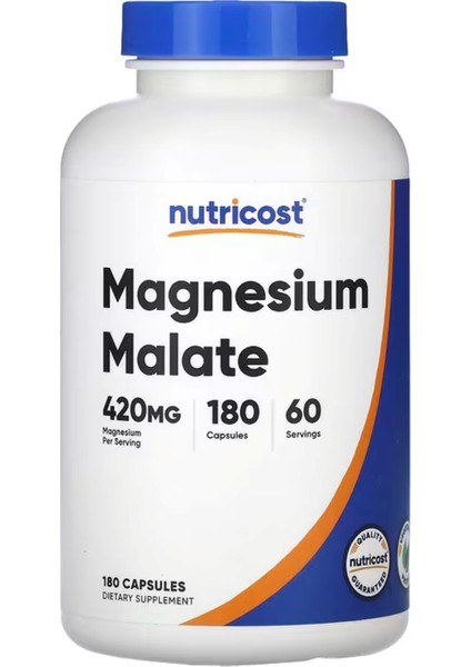 Magnesium Malate 420 Mg 180 Capsules Usa