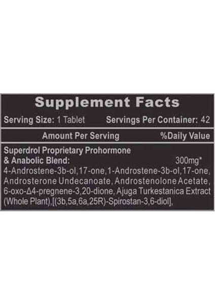 Pharmaceuticals Superdrol 42 Tablet Usa