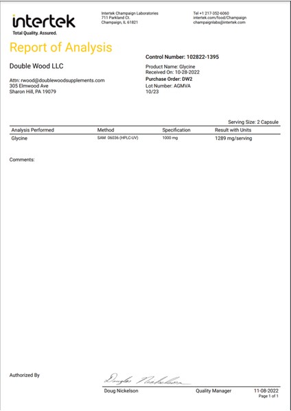 Glycine 1 000mg 300 Capsul "Relaxing" Usa fırsatları