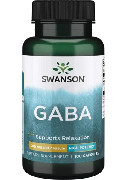 Premium Gaba High Potency 500mg 100 Capsul Usa Version