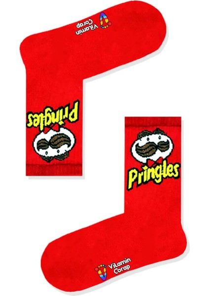 Pringles Kırmızı Atletik Çorap