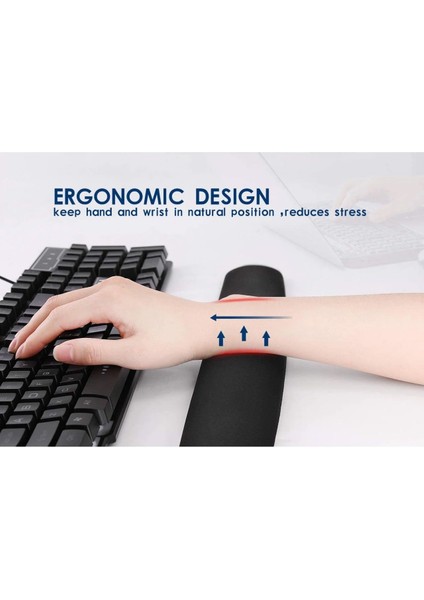 FXN-B22 Ergonomik Klavye Oyun Ofis Profesyonel Oyuncu Gaming Bilek Desteği- 44CM