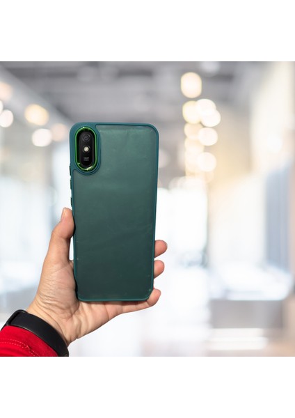 Xiaomi Redmi 9A Tlp Arkası Buzlu Şeffaf Hassas Düğme Kamera Çıkıntılı Sert Mat Perfect