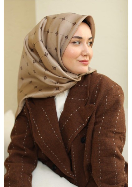 Twill Ipek Eşarp - 11392-13 Vizon Kahve indirimleri