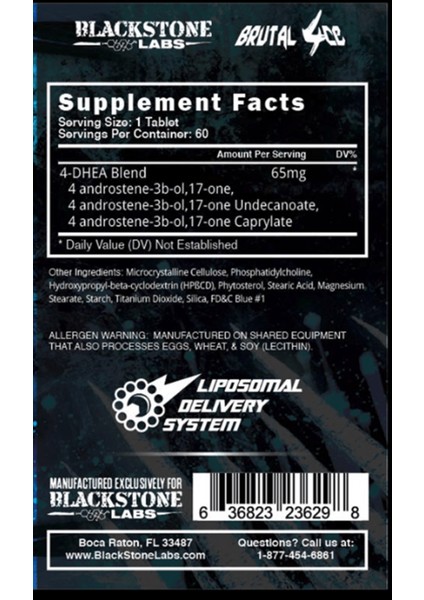 Labs Brutal 4ce 60 Tablet Made In Usa modelleri