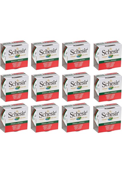 Sığır Etli ve Tavuklu Köpek Konservesi 150 Gr. x 12 Adet