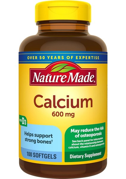 Calcium 600 Mg With Vitamin D3 100 Softgels