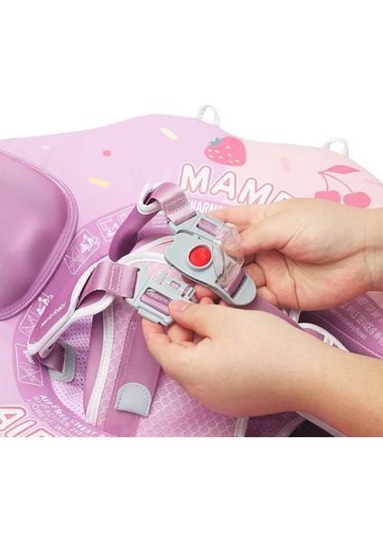 Mambobaby Yeni Bebekler Için Desenli Güneş Korumalı -Gölgelikli Emniyet Kilitli Güvenli Çocuk Yüzme Can Simidi modelleri