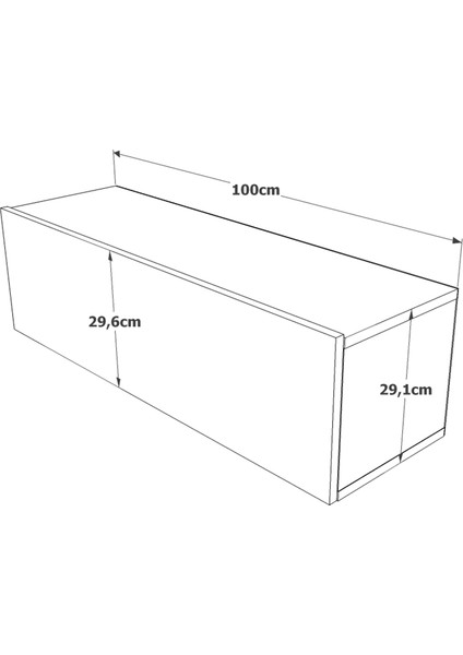 L'occi Concept Delphin Tv Ünitesi 100CM DLP12-AY Çam-Ihlamur Yeşili