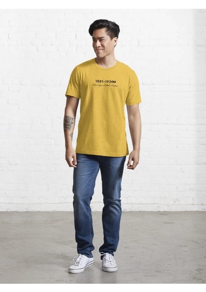 1881-1938 Baskılı Bisiklet Yaka T-Shirt