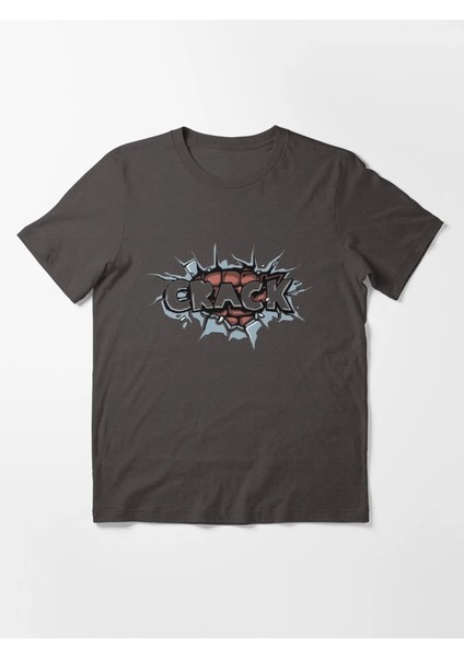 Crack Baskılı Bisiklet Yaka T-Shirt fiyatları