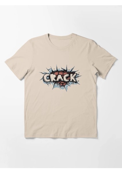 Crack Baskılı Bisiklet Yaka T-Shirt fiyatları