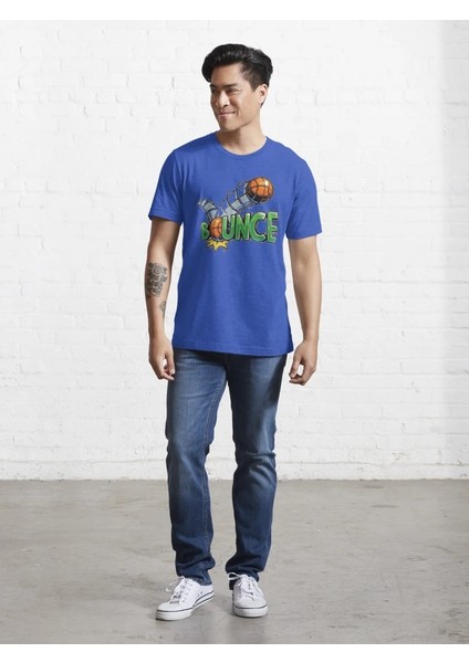 Bounce Baskılı Bisiklet Yaka T-Shirt