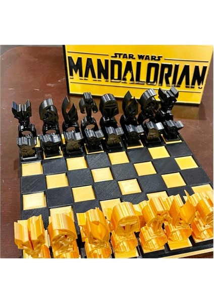 Mandalorian Star Wars Satranç Seti Çantalı Özel Seri