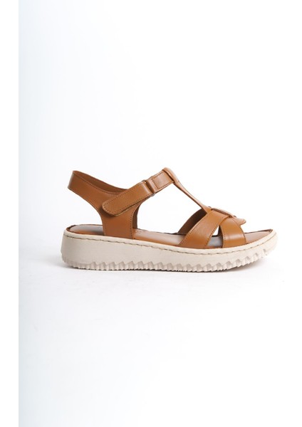 Deri Taba Anatomik Taban Comfort Kadın Sandalet TMD202414
