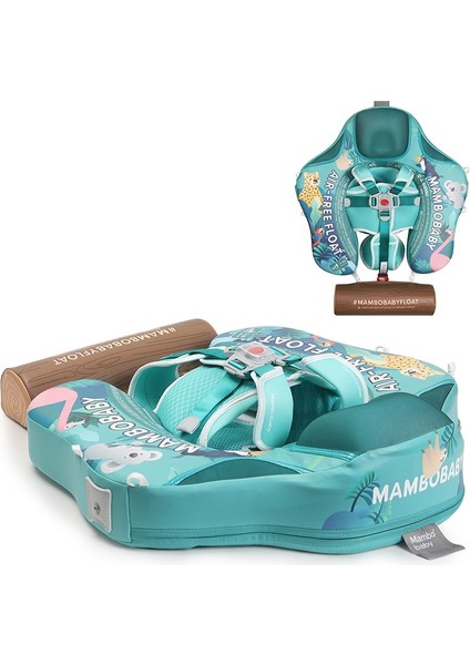 Mambobaby Yeni Bebekler Için Desenli Güneş Korumalı -Gölgelikli Emniyet Kilitli Güvenli Çocuk Yüzme Can Simidi