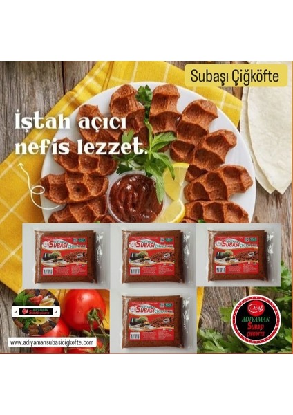 4 Adet 500gr. Vakumlu Çiğköfte