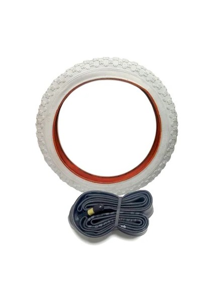 Anlaş IRC 16x1,75 Dış Lastik Beyaz iç lastik hediyeli