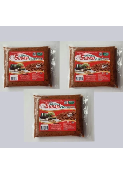 Subaşı Çiğköfte 3 Adet 500gr Vakumlu Çiğköfte