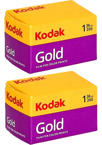 Fotoğraf Filmi 35MM Kodak Gold 200 36POZ Analog Film 2ADET