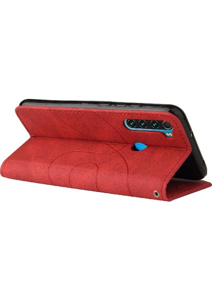 Kart Yuvası Standı Kickstand Koruyucu Pu ile Xiaomi Redmi Not 8 Için Kılıf (Yurt Dışından)