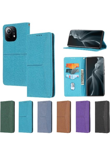 Xiaomi Mi 11 Lite Için Kılıf El Cüzdan Flip Folio Kitap Kredi Kartı Tutucu (Yurt Dışından)