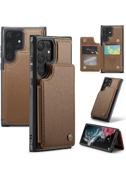 Samsung Galaxy S22 Ultra Kickstand Ince Darbeye Dayanıklı Caseme Cüzdan Kılıf (Yurt Dışından) fiyatları