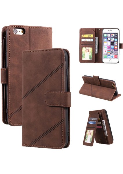 IPhone 6 Için Kılıf Artı Cüzdan Flip Folio Pu Deri Kart Tutucu Kickstand (Yurt Dışından)