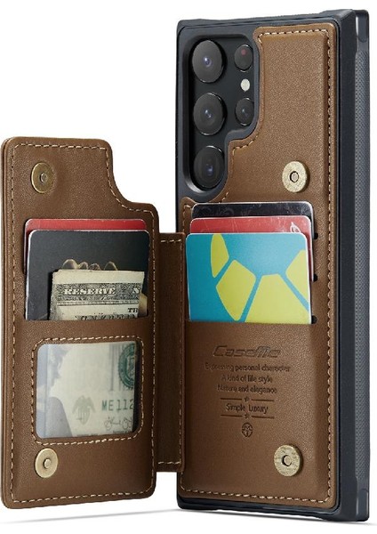 Samsung Galaxy S22 Ultra Kickstand Ince Darbeye Dayanıklı Caseme Cüzdan Kılıf (Yurt Dışından) modelleri