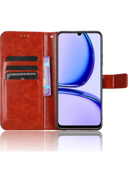 Realme C51 4g Kart Tutucu Manyetik Kapak Kapak Cüzdan Için Kılıf (Yurt Dışından)