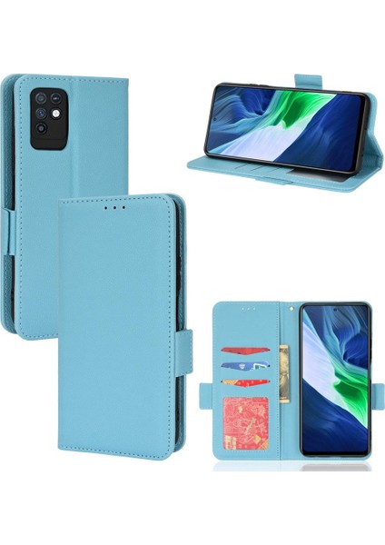 Infinix Not 10 Için Kılıf Manyetik Yan Toka Cüzdan Kart Yuvaları Tutucu Pu (Yurt Dışından)