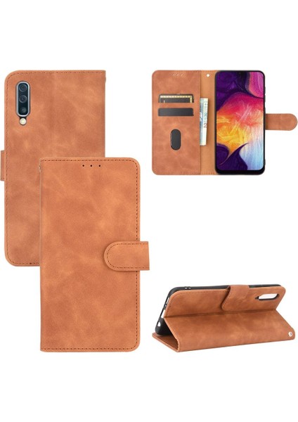 Kart Tutucu Kickstand ile Samsung Galaxy A50 Koruyucu Kapak Için Kılıf (Yurt Dışından)