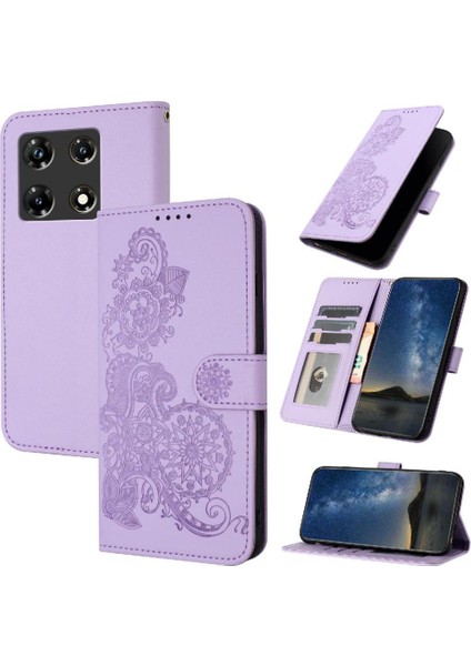 Infinix Not 30 Pro Kickstand Koruyucu Pu Deri Manyetik Kılıf (Yurt Dışından)