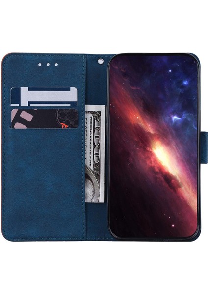 Manyi Mall Tecno Camon 20 Pro 4g Flip Folio Geometrik Kabartmalı Kickstand Pu (Yurt Dışından)